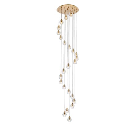 Eren 24 Lights Gold Pendant